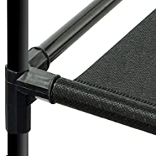 OYREL Shoe Rack Storage Cabinet 32 Pairs Organizer Shelf Tall Zapateras for Shoes Large Free Standing Racks Vertical Black Holder Stand with Cover Two Boxes Closet, 8Tier Long