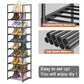 OYREL Shoe Rack, Upgrade Plus Narrow Shoes Storage Organizer, Any Shoes & Boots, Sturdy Metal 10 Tier Tall Organizers Shelf for Closets, Entryway, Stackable Free Standing Racks, Small Space, Bedroom