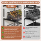 OYREL Shoe Rack, Upgrade Plus Narrow Shoes Storage Organizer, Any Shoes & Boots, Sturdy Metal 10 Tier Tall Organizers Shelf for Closets, Entryway, Stackable Free Standing Racks, Small Space, Bedroom