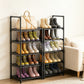 OYREL Shoe Rack, Upgrade Plus Narrow Shoes Storage Organizer, Any Shoes & Boots, Sturdy Metal 10 Tier Tall Organizers Shelf for Closets, Entryway, Stackable Free Standing Racks, Small Space, Bedroom