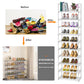 OYREL Tall Shoe Rack for Narrow Space,10 Tier Stackable Shoe Storage Organiser Large Capacity 20-25 Pairs,Premium Metal Frame Shoe Stand,Detachable Shoe Shelf for Hallway,Dressing Room,Bedroom,Closet