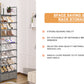 OYREL Shoe Rack, Sturdy Metal Shoes Rack Organizer,Narrow Shoe Rack,Shoe Racks for Closets,Shoes Rack,Shoe Stand,Shoe Shelf (10 Tier with 2 Boxes and 1 Hook)