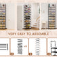 OYREL Shoe Rack, 10 Tier Sturdy Metal Shoe Storage Organizer, Space Saving Narrow Shelf for 10-20 Pairs, Tall Metal Frame Shoe Stand for Entryway, Closet, Garage, Black