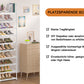 OYREL Schuhregal mit 10 Ebenen, schmal platzsparend, Shoe Rack, Schuhschrank hoch, Schuhablage aus Metall, Schuhaufbewahrung für Flur und Schrank, 45 cm breit, Schuhständer Weiß