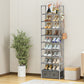 OYREL Shoe Rack, Sturdy Metal Shoes Rack Organizer,Narrow Shoe Rack,Shoe Racks for Closets,Shoes Rack,Shoe Stand,Shoe Shelf (10 Tier with 2 Boxes and 1 Hook)
