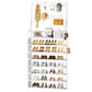 OYREL Shoe Rack 8 Tier Large Shoe Organizer Storage 32-40 Pairs Metal Shoe Storage Rack with Hooks and Side Pocket for Entrance Entryway Closet Shoe Shelf Holder