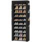 OYREL Shoe Rack with Cover 10+1 Tier Tall 36-41 Pairs with 6 Side Pockets Large Storage Capacity Dustproof Shoes Storage for Closet Entryway, Sturdy Black Shoe Organizer Stand Shelf