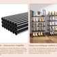 OYREL Étagère à Chaussures 10 Niveaux Gain de Place, Organisateur de Chaussures Grande capacité pour 20-25 Paires, Armoire à Chaussures métallique Haute et étroite, pour entrée, Salon, Chambre