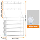 OYREL Shoe Rack 5 Tier Shoe Racks Organizer 20-25 Pairs Shoes Rack for Closet Entrance Shoe Storage Shelf with Hooks and Side Pocket Entryway Shoe Holder Space Saving Free Standing Shoe Racks