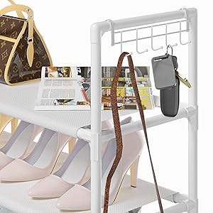 Shoe Rack 7 Tier Shoe Organizer Shoe Storage 28-35Pairs Shoe Rack for Closet Shoe Rack Organizer Entryway Shoe Holder Space Saving Shoe Shelf Shoe Stand Large Tall Shoe Tower Garage