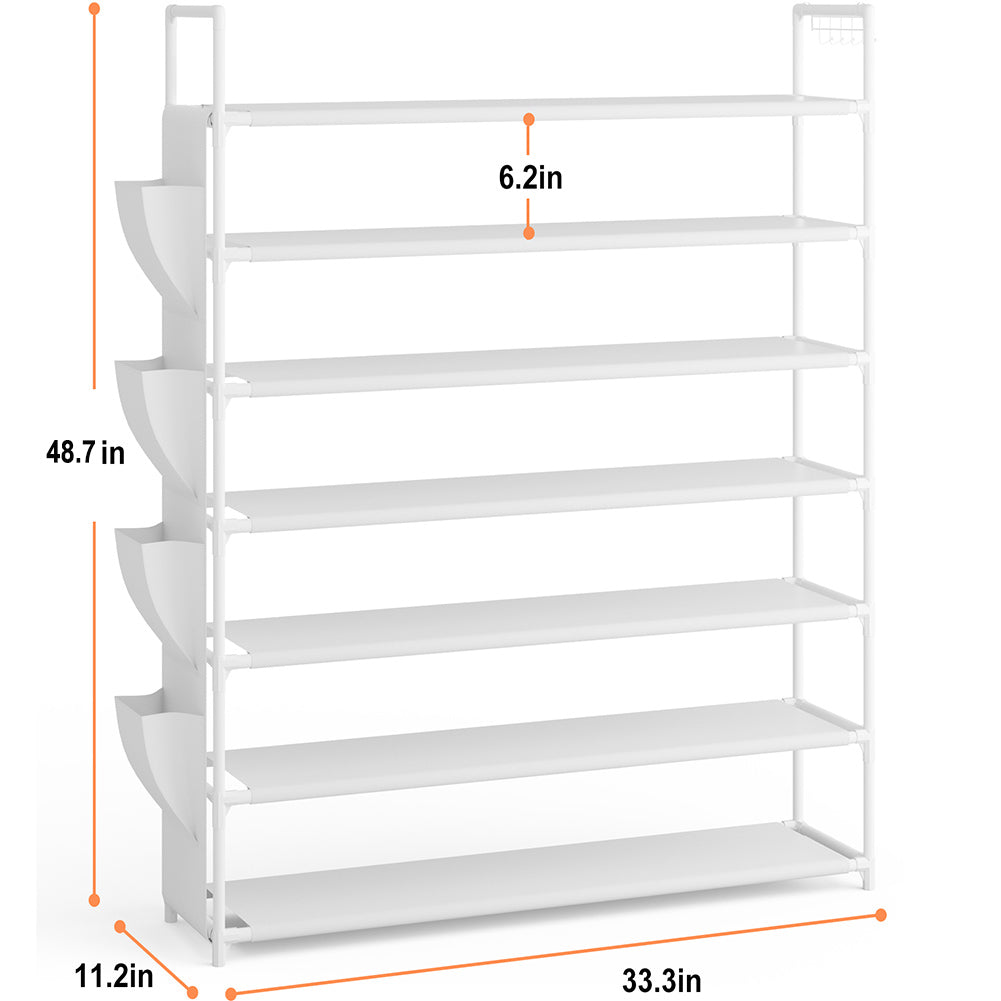 OYREL Shoe Rack 7 Tier Shoe Organizer Shoe Storage 28-35Pairs Shoe Rack for Closet Shoe Rack Organizer Entryway Shoe Holder Space Saving Shoe Shelf Shoe Stand Large Tall Shoe Tower Garage