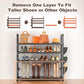 OYREL Shoe Rack 5 Tier 20-25 Pairs Shoes, Shoe Storage Organizer Large with Side Bag Space Saving for Closet, Entryway, Garage, Bedroom Non-Woven Shoe Rack Shelf Black