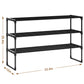 OYREL Shoe Rack for Closet Sturdy Storage Metal Organizer Entryway Shoes Over The Door Shelf Zapateras Free Standing Racks,3 Tier Large Rack, Black