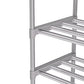 OYREL 10-Tier Metal Shoe Rack, Narrow Shoe Rack Organizer, Sturdy Shoe Shelf for Closets, Entryway, Bedroom, Garage - Silver
