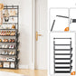 Shoe Rack 7 Tier Shoe Organizer Storage 21-28 Pairs Closet Shoes Rack for Front Door Entrance Shoe Rack Organizer with Hooks Side Pocket Entryway Large Capacity Shoe Shelf Tower Garage
