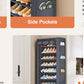 OYREL Shoes Rack 10 Tier Tall Shoe Rack with Storage Pockets, Fabric Covered Shoe Racks,Metal Shoes Rack Organizer for Closets,Bedroom, Garage