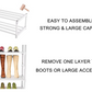 OYREL Tall Shoe Rack for Narrow Space,10 Tier Stackable Shoe Storage Organiser Large Capacity 20-25 Pairs,Premium Metal Frame Shoe Stand,Detachable Shoe Shelf for Hallway,Dressing Room,Bedroom,Closet