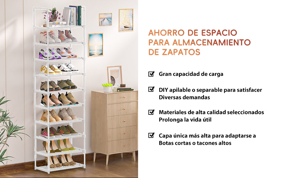 OYREL Zapatero de Metal Resistente, Zapatero Estrecho, Zapatero para armarios