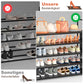 OYREL Schuhregal 5 Ebenen, Große Kapazität Shoe Rack Schuhablage mit Seitentasche für 20-25 Paar Schuhe, Stark Schuhaufbewahrung für Schrank, Flur, Closet, Draußen, 85cm Breit Shoe Storage Schwarz