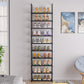 OYREL Shoe Rack, 10 Tier Sturdy Metal Shoe Storage Organizer, Space Saving Narrow Shelf for 10-20 Pairs, Tall Metal Frame Shoe Stand for Entryway, Closet, Garage, Black
