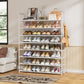 OYREL 8 Tier Shoe Rack Organizer Large Shoe Storage Rack for Closet Entryway Shoe Holder Space Saving Shoe Shelf Shoe Stand Tall Shoe Tower Metal Shoe Rack Holds up to 32-40 Pairs of Shoes