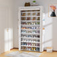 OYREL Shoe Rack 10Tier Large Capacity 50-56Pairs Beautiful Tall Shoe Shelf Free Standing Storage Cabinet Entryway Closet