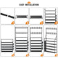 OYREL Shoe Rack 5 Tier Shoe Racks Organizer 20-25 Pairs Shoes Rack for Closet Entrance Shoe Storage Organizer with Hooks and Side Pocket Entryway Shoe Holder Space Saving Free Standing Shoe Racks
