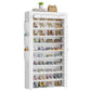 OYREL 10 Tier Shoe Rack Cabinet with Dustproof Cover, Large Capacity Shoe Stand Metal Frame, Shoe Racks Storage Space Saver for 50-56 Pairs Shoes, Shoe Shelves for Inside Wardrobe, Living Room,Hallway