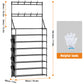 OYREL Shoe Rack 7 Tier Sturdy Shoe Racks for Closet Shoes Organizer for 28-35 Pairs Large Capacity Shoe Storage Rack with Multifunctional 5 Hooks and Side Pocket for Entrance Entryway