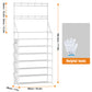 OYREL Shoe Rack 7 Tier Sturdy Shoe Racks for Closet Shoes Organizer for 28-35 Pairs Large Capacity Shoe Storage Rack with Multifunctional 5 Hooks and Side Pocket for Entrance Entryway