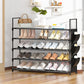 OYREL Étagère à Chaussures à 5 Niveaux Rangement de Chaussures - 20 à 25 Paires - Étagère à Chaussures pour Armoire Organiseur d'entrée - Support à Chaussures Peu encombrant