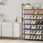 OYREL Étagère à Chaussures à 7 Niveaux - Rangement de Chaussures - 28 à 35 Paires - Étagère à Chaussures pour Armoire - Organiseur d'entrée - Support à Chaussures Peu encombrant