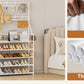 OYREL Shoe Rack 5 Tier Shoe Racks Organizer 20-25 Pairs Shoes Rack for Closet Entrance Shoe Storage Shelf with Hooks and Side Pocket Entryway Shoe Holder Space Saving Free Standing Shoe Racks