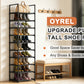 OYREL Shoe Rack, Upgrade Plus Narrow Shoes Storage Organizer, Any Shoes & Boots, Sturdy Metal 10 Tier Tall Organizers Shelf for Closets, Entryway, Stackable Free Standing Racks, Small Space, Bedroom