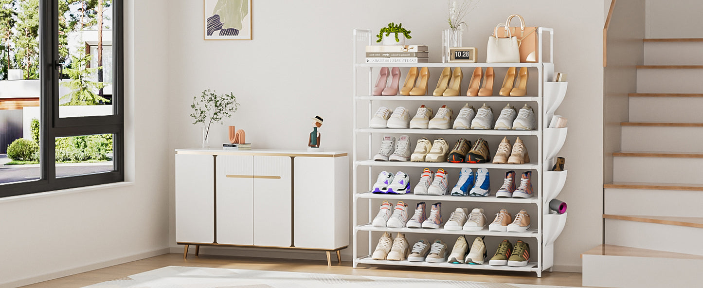 OYREL Shoe Rack 7 Tier Shoe Organizer Shoe Storage 28-35Pairs Shoe Rack for Closet Shoe Rack Organizer Entryway Shoe Holder Space Saving Shoe Shelf Shoe Stand Large Tall Shoe Tower Garage
