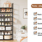 OYREL Étagère à Chaussures à 8 étages - Rangement de Chaussures - 32 à 40 Paires - Étagère à Chaussures pour Armoire - Organiseur d'entrée - Support à Chaussures Peu encombrant