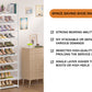 OYREL Sturdy Metal Shoe Rack Organizer, Narrow Shelf Stand for Closets