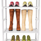 OYREL Sturdy Metal Shoe Rack Organizer, Narrow Shelf Stand for Closets