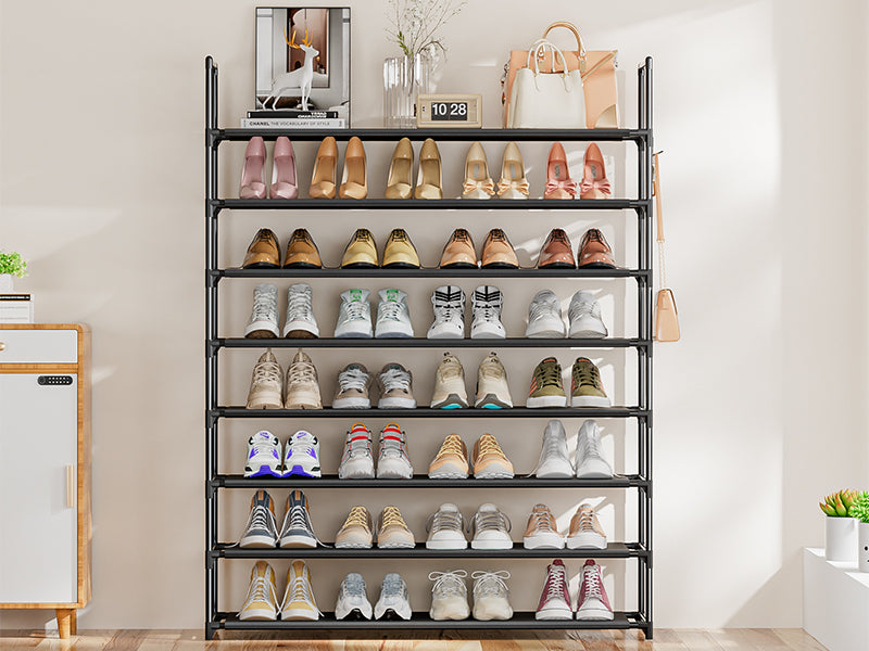 OYREL Zapatero de 8 Niveles, Organizador de Zapatos de 32 a 40 Pares, para Armario, Organizador de Entrada, Zapatero, Ahorro de Espacio, Zapatero, Grande, Torre de Zapatos