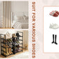 OYREL Shoe Rack, Upgrade Plus Narrow Shoes Storage Organizer, Any Shoes & Boots, Sturdy Metal 10 Tier Tall Organizers Shelf for Closets, Entryway, Stackable Free Standing Racks, Small Space, Bedroom