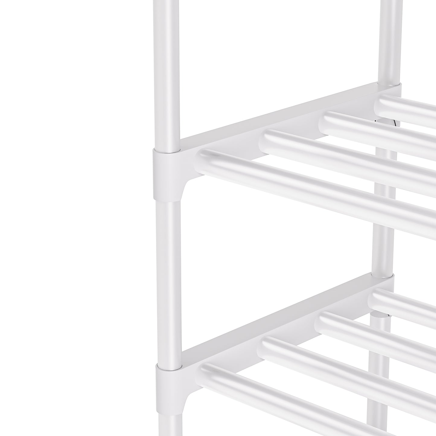 OYREL Sturdy Metal Shoe Rack Organizer, Narrow Shelf Stand for Closets