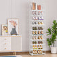 OYREL Sturdy Metal Shoe Rack Organizer, Narrow Shelf Stand for Closets