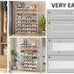 OYREL Shoe Rack 8 Tier 32-40 Pairs Shoes, Shoe Storage Organizer Large with Side Bag Space Saving for Closet, Entryway, Garage, Bedroom Non-Woven Shoe Rack Shelf White
