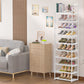 OYREL Sturdy Metal Shoe Rack Organizer, Narrow Shelf Stand for Closets