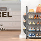 OYREL Schuhregal 5 Ebenen, Große Kapazität Shoe Rack Schuhablage mit Seitentasche für 20-25 Paar Schuhe, Stark Schuhaufbewahrung für Schrank, Flur, Closet, Draußen, 85cm Breit Shoe Storage Schwarz