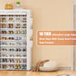 OYREL 10 Tier Shoe Rack Cabinet with Dustproof Cover, Large Capacity Shoe Stand Metal Frame, Shoe Racks Storage Space Saver for 50-56 Pairs Shoes, Shoe Shelves for Inside Wardrobe, Living Room,Hallway
