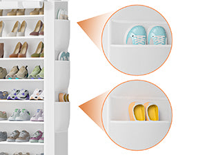 OYREL Shoe Rack 10Tier Large Capacity 50-56Pairs Beautiful Tall Shoe Shelf Free Standing Storage Cabinet Entryway Closet