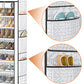 OYREL Shoe Rack 10 Tier Tall 36-41Pairs with 6 Large Pockets Large Storage Capacity Dustproof Shoes Storage for Closet Entryway, Sturdy Black Shoe Organizer Stand Shelf with Cover
