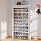 OYREL Shoe Rack 10Tier Large Capacity 50-56Pairs Beautiful Tall Shoe Shelf Free Standing Storage Cabinet Entryway Closet