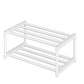 OYREL Sturdy Metal Shoe Rack Organizer, Narrow Shelf Stand for Closets
